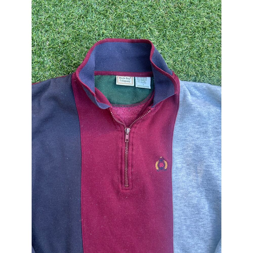 Vintage Bugle Boy Company BBC Sport Quarter-Zip Pullover - Picture 2 of 6